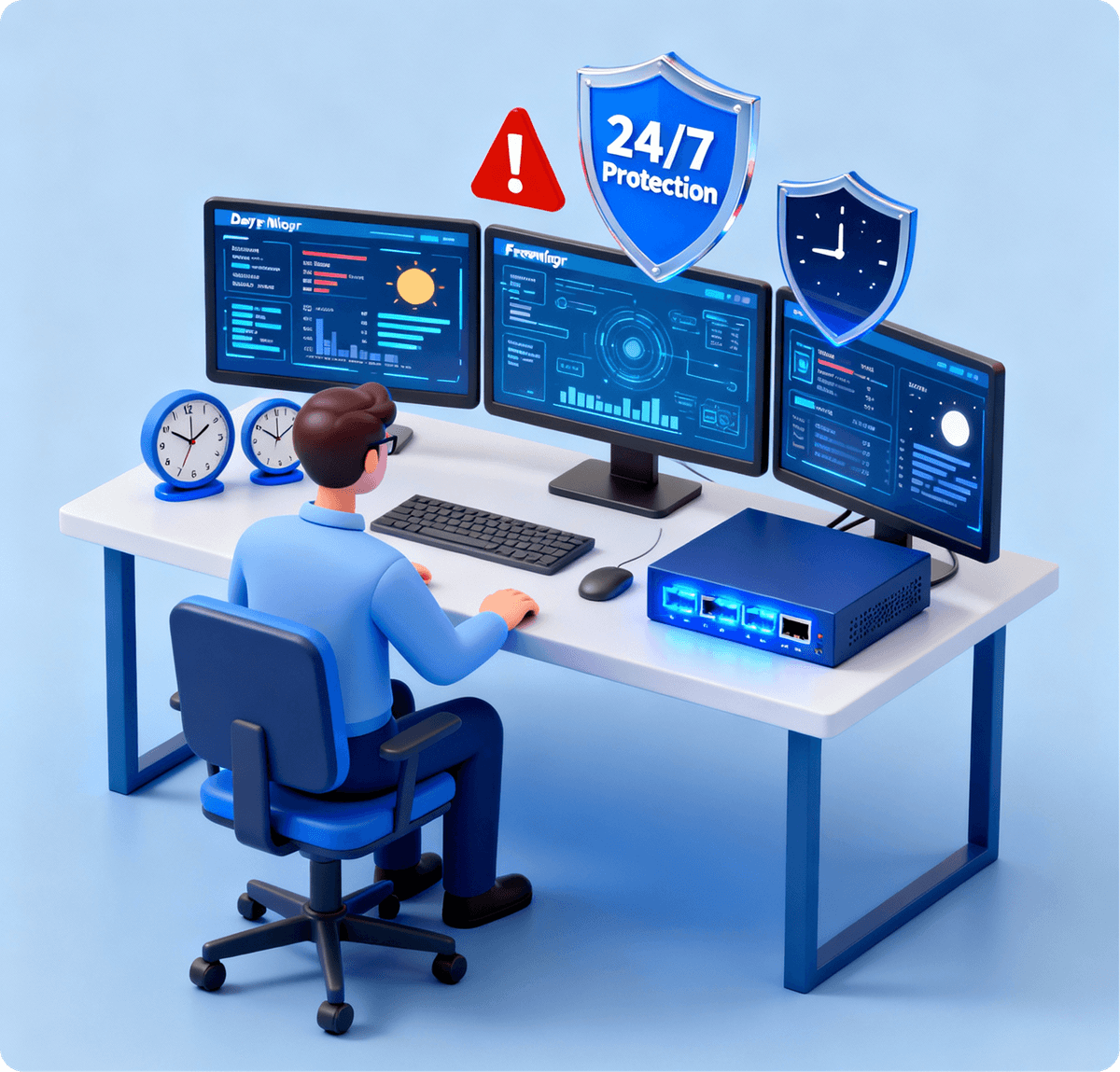 24/7 Monitoring by Experts